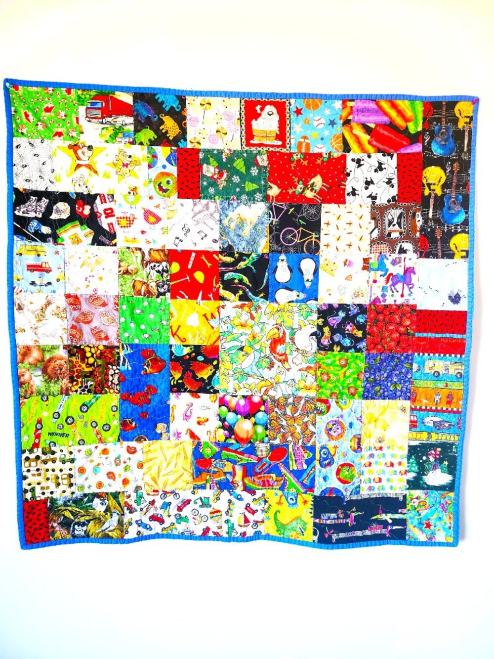 Baby Handmade Multicolor Patchwork Quilt Blanket
